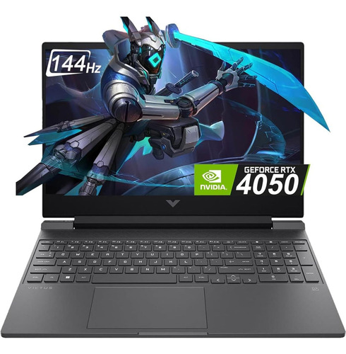 Laptop Hp gamer Victus 15.6 Fhd 144hz 16gb Ram 512gb Ssd I5-13420h W11 Rtx 4050 Negro