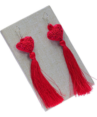 Aretes Colgantes De Corazon