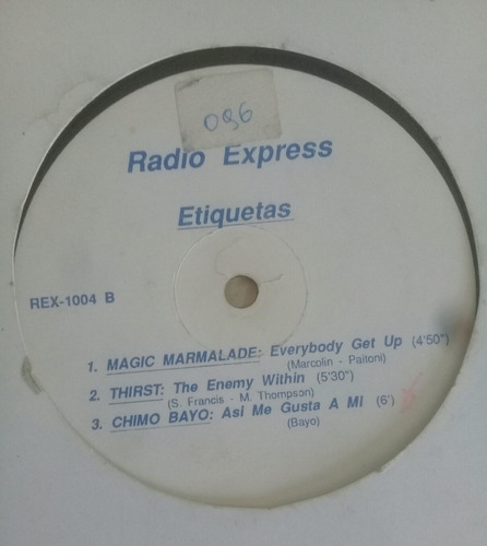 Vinilo Express Etiquetas Radio Compilado Importado Usa Origi