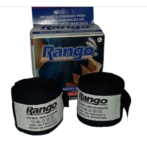 Vendas De Algodon Boxeo-artes Marciales 2,70m Rango