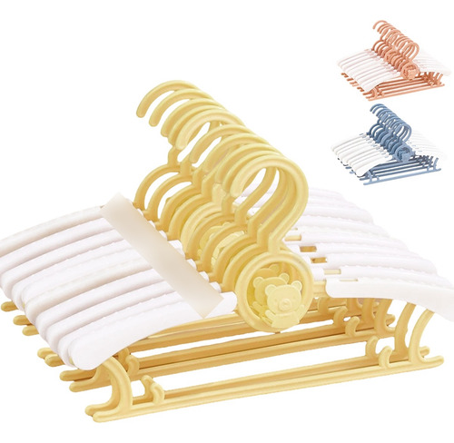 10 Pcs Percha Retráctil Para Ropa Infantil Con Gancho