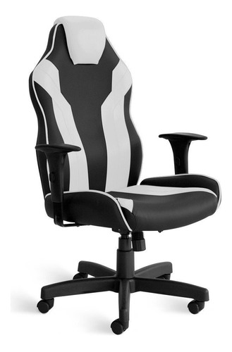 Cadeira Gamer Flex Giratória 5033 C/br 8317 Cor Preto-branco