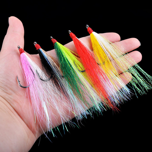 Anzuelos De Pesca De Agua Salada Bucktail Teasers 8/0