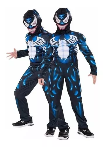 Fantasia Aranha Negra Masculino Halloween Infantil