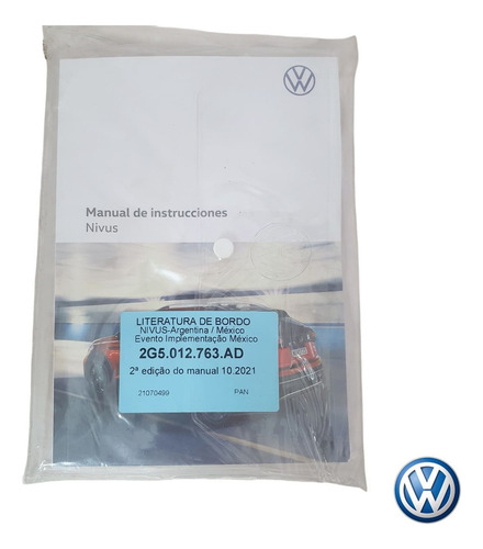 Manual Proprietário Instruções 2g5012763ad Vw Nivus 2023