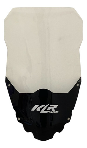 Visera Alta Kawasaki Klr 650 Doble Tono  Logo Relieve