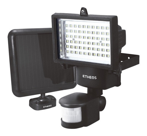 Reflector Luz Etheos 60 Led Solar Sensor Movimiento Bateria