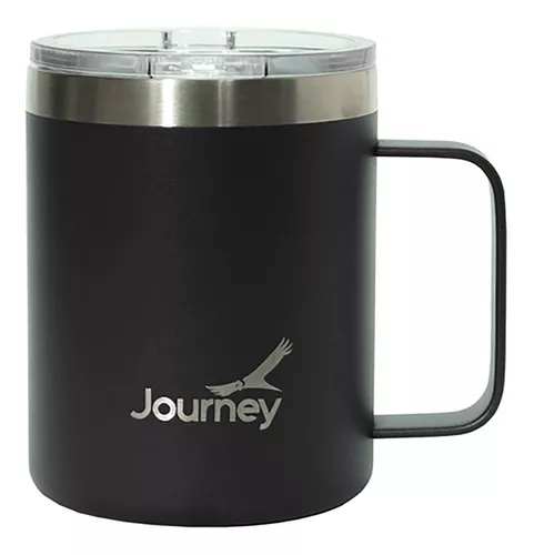 Taza Stanley Camp Mug 354ml Black 1,5 Hs Calor 3 Hs Frio Ori Color Negro