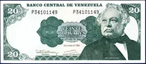 Comprar Billete 20 Bolívares P8 Diciembre 8 1992 José Antonio Páez