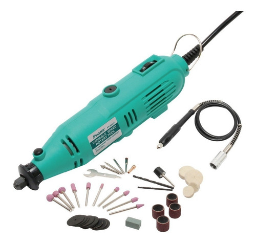 Imagen 6 de 10 de Set De Cuidado Profesional Torno Uñas Manos Manicuria Pies 55-01 Valija Completa De Accesorios + Prolongador + Adaptador
