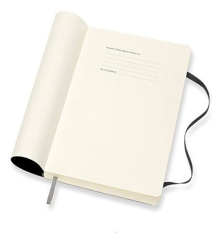 Agenda Diária Moleskine 2022, Tamanho M, 400pg, Ano 2022 Capa Blk Soft Sem Desenho