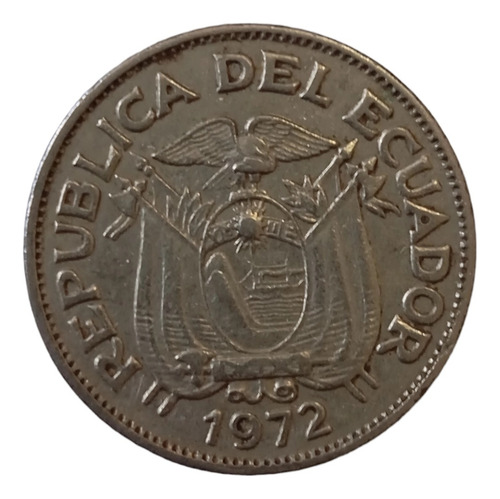 Moneda Ecuador 20 Centavos 1972(&728 (Usado)
