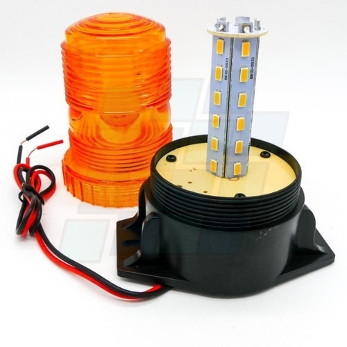 Imagen 2 de 5 de Baliza Led Estroboscopica 12v A 80v Agricola Elevador 24v