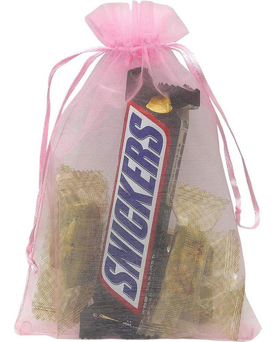 Bolsas De Regalo, Mxphk-004, 4 Pzas, Tela, Rosa, Bolsa De Or
