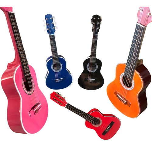 Guitarras Acusticas Con Forro Y Metodo, Niños De 3 A 7 Años