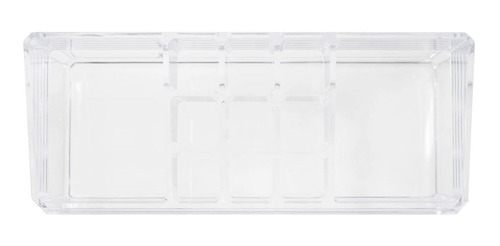 Imagen 2 de 2 de Organizador De Maquillaje Studio 9 Acrílico Alargado 2 Pisos