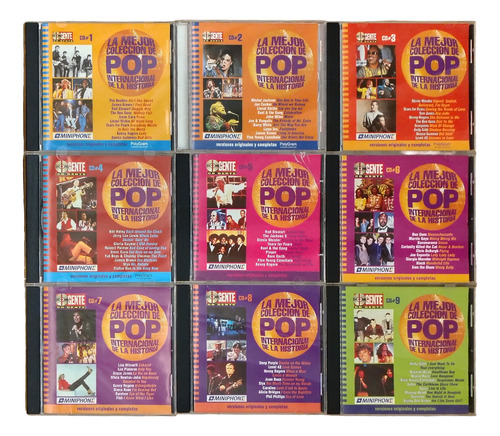 La Mejor Colección Pop Revista Gente Lote 9 Cds Estándar (Usado)