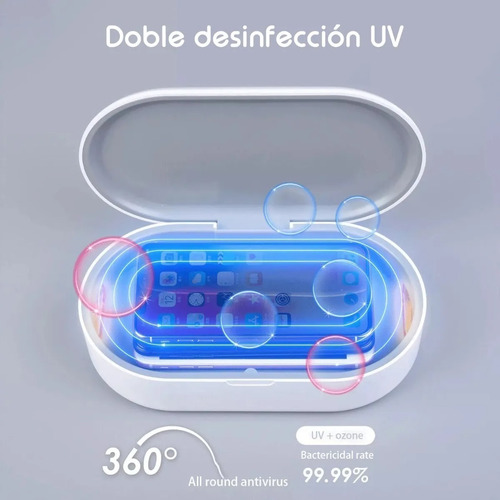 Esterilizador Uv Con Carga Inalámbrica