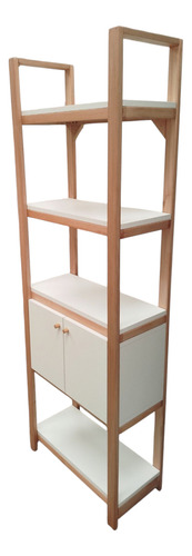 Estantería Librero Organizador Biblioteca Madera C/puertas Miel