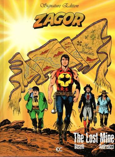  Zagor - The Lost Mine - 308 Páginas - Em Inglês - Editora Epicenter Comics - Formato 22,5 X 29 - Capa Dura - 2023 - Bonellihq E23