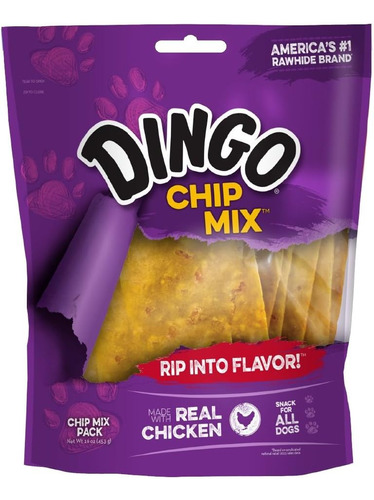 Dingo Chip Mix Snack Para Todos Los Perros  Sabor De Pollo R