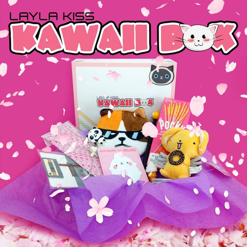 Kawaii Box Con Golosina Papelería Y Peluche