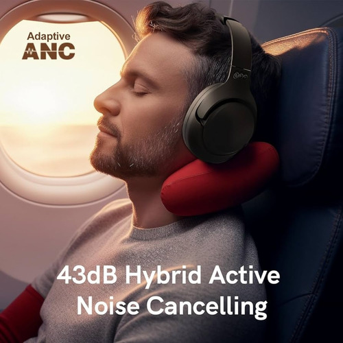Audífono Inalámbrico Qcy H4 Anc Bluetooth Negro Hi-res 70h