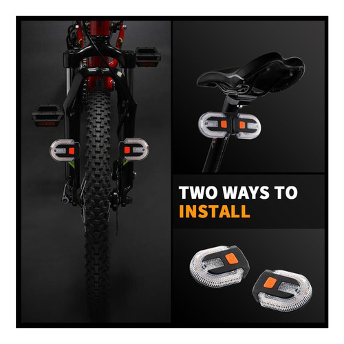 Luz Trasera De Bicicleta De Bicicleta Teguangmei 2pcs Con De
