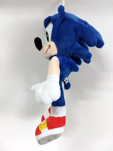 Boneco Pelúcia Sonic Grande 30 Cm Antialérgico