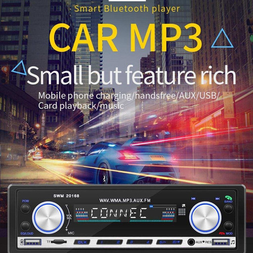Receptor De Estéreo Para Coche De Micrófono Universal Usb