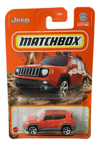 Matchbox Jeep Renegade  Mattel Autito De Colección Original