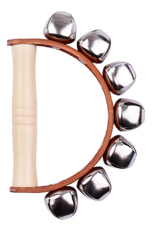 Cascabeles De Madera Con Mango De Cascabeles, 7 Unidades
