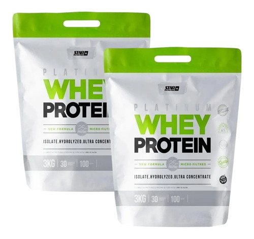 2 Whey Protein Star Nutrition 3 Kg Masa Y Tono Muscular