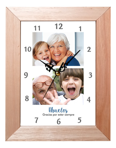 Reloj Con Tus Fotos | Regalo Día Del Abuelo | Hombre - Mujer