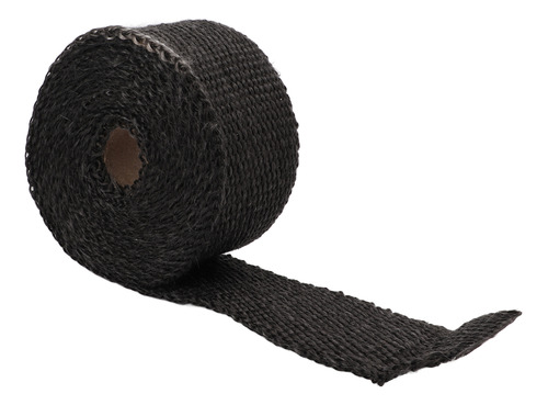 Rollo Térmico Negro Exhaust Wrap Para Motocicleta, Fibra De