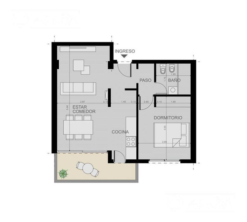 Imagen 11 de 11 de Oportunidad! Departamento Un Dormitorio - Martin - Juan Manuel De Rosas 1337