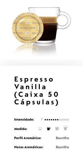 50 Capsulas Vanilla Original Nespresso Profissional