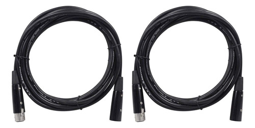 (2) Rdx5m10 Cable De Iluminación Dmx Macho/hembra De 1...