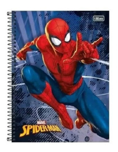 Caderno Espiral Capa Dura Univ. 1 Matéria Spider-man 80 Fls