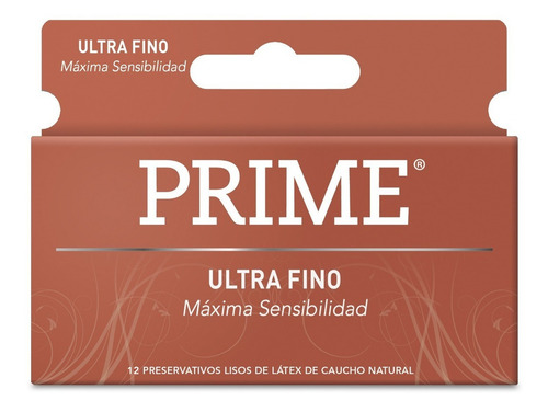 Preservativo De Látex Prime Ultrafino X 12 Un