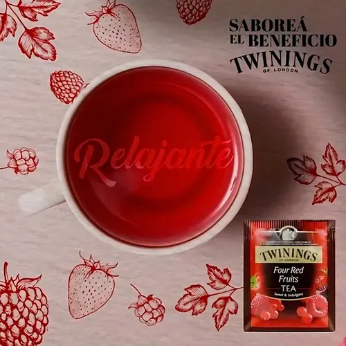 Te Negro Twinings Frutos Rojos Caja X 10 Saquitos De 20 Gramos