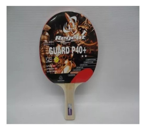 Raqueta De Ping Pong Regent Guard P40+ 1 Estrella