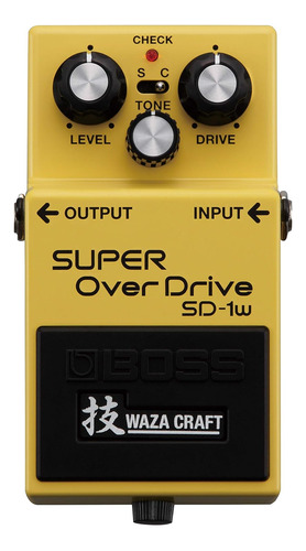 Pedal De Guitarra Boss Waza Craft Super Overdrive (sd-1w) Wa