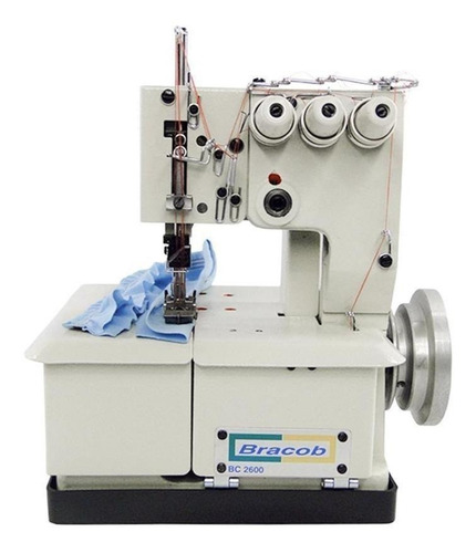 Máquina de costura industrial Bracob BC26003 branca 110V
