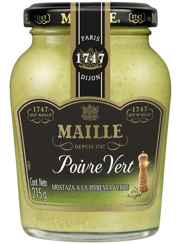 Mostarda Francesa Maille Com Pimenta Verde 215g