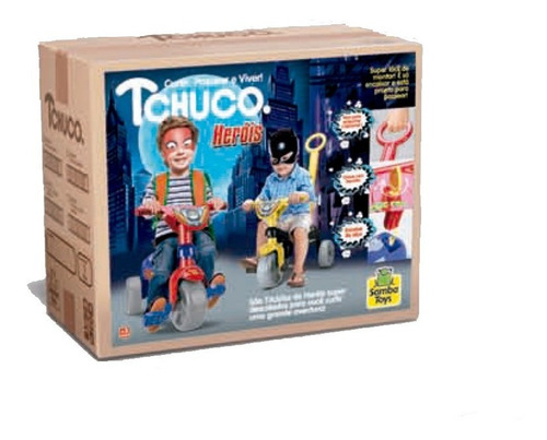 Imagem 4 de 4 de Velotrol Triciclo Tchuco Heróis Super Teia Aranha - Samba