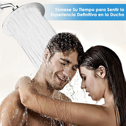 Regadera Ducha 6'' Acero Inoxidable Ahorro De Agua