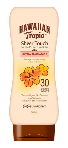 Protector Solar Sheer Touch Fps30 240ml Hawaiian Tropic