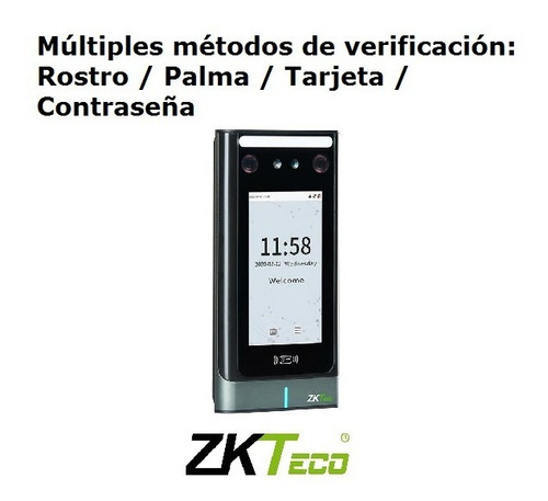Imagen 5 de 9 de Control De Acceso Y Asistencia Rostro Tarjeta Palma Zkteco