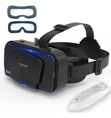 Auricular Vr Realidad Virtual 3d Gafa Juego Ajustabl Soporte